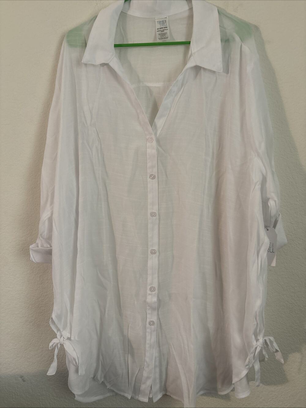 Women’s White Plus Cover-Up New Small Time And True